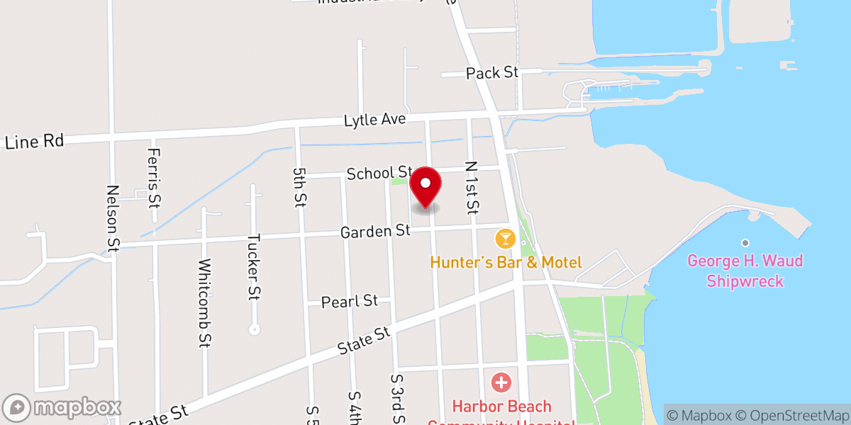 Map showing location of Zion Lutheran Child Care