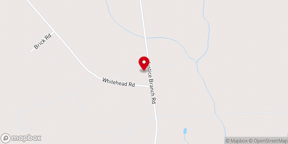 Map showing location of Daniel's Chapel Baptist Church