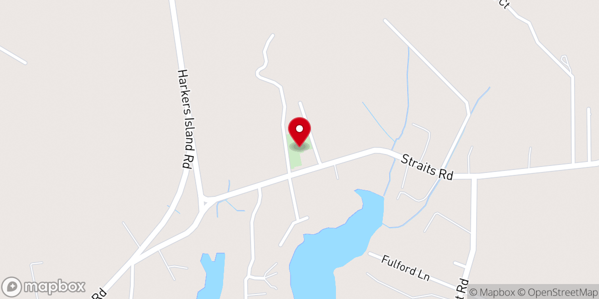Map showing location of Straits Methodist Church