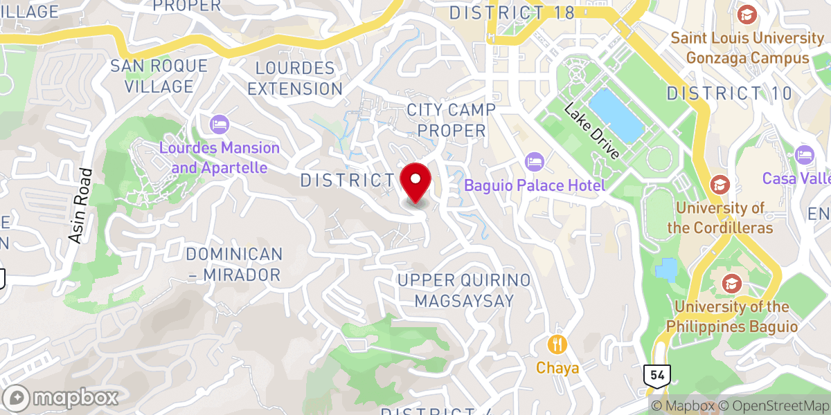 Map showing location of pentecostal revival Church