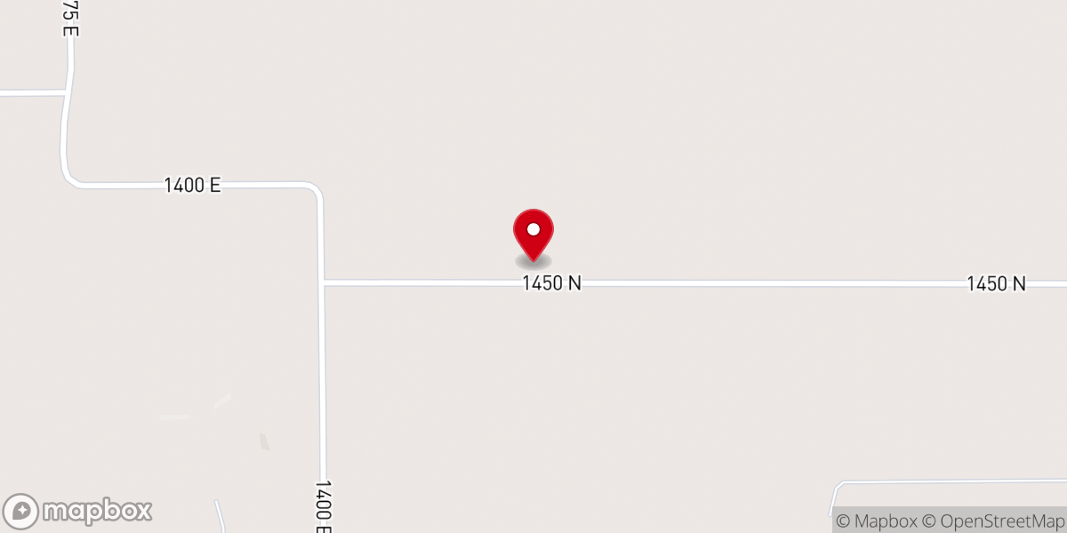 Map showing location of St. John Evangelical Lutheran Church