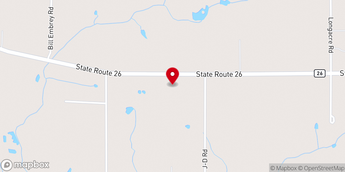 Map showing location of Southern Magnolia Mennonite Church