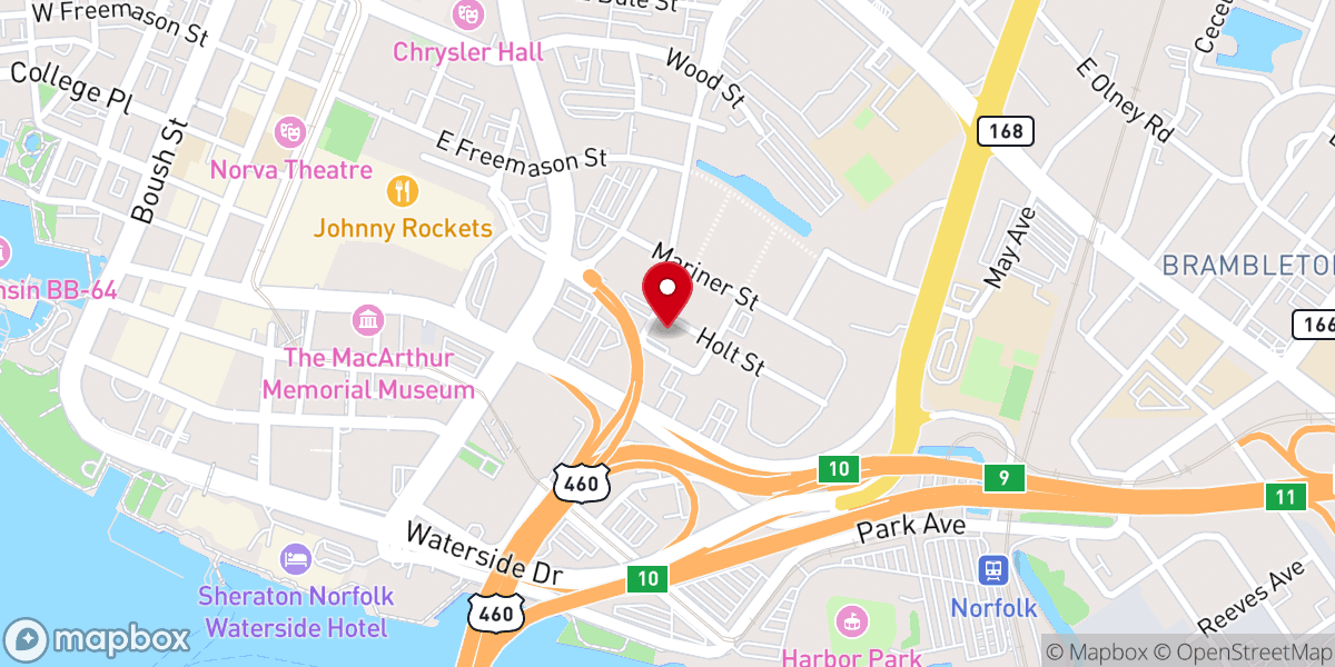 Map showing location of The Basilica of Saint Mary of the Immaculate Conception