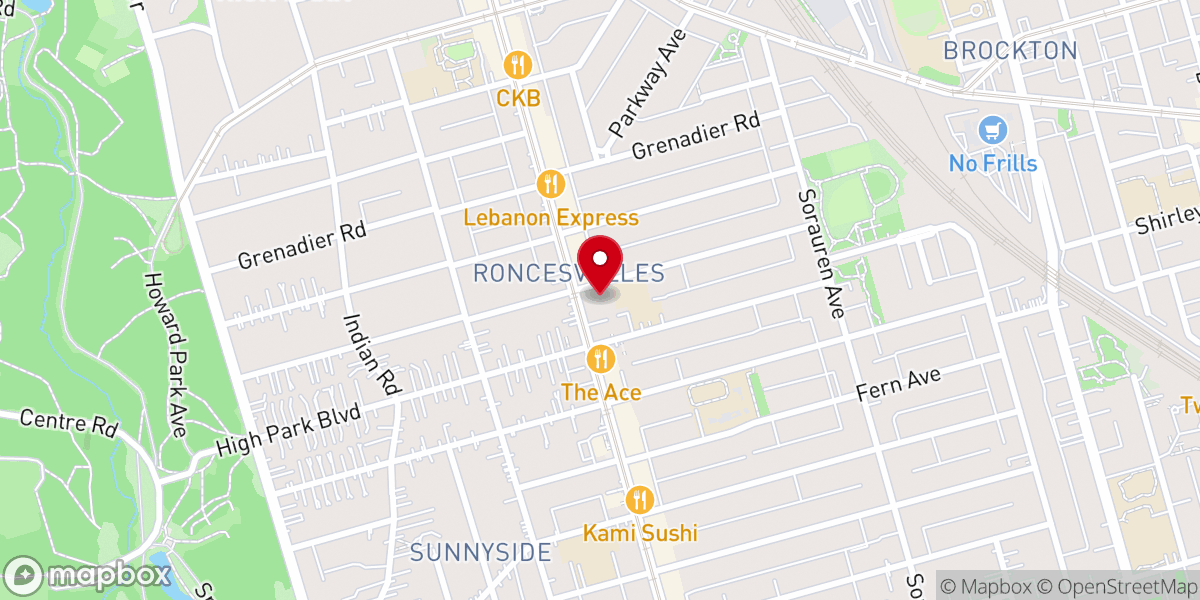 Map showing location of St. Vincent de Paul Catholic Church