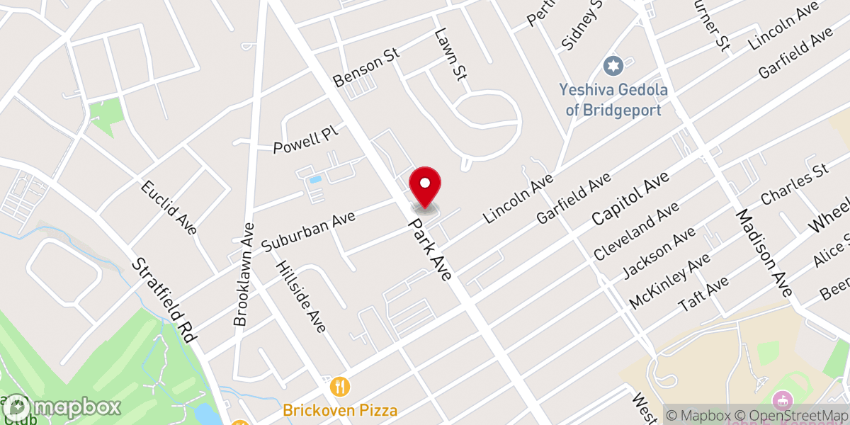 Map showing location of Triumphant Christian Church