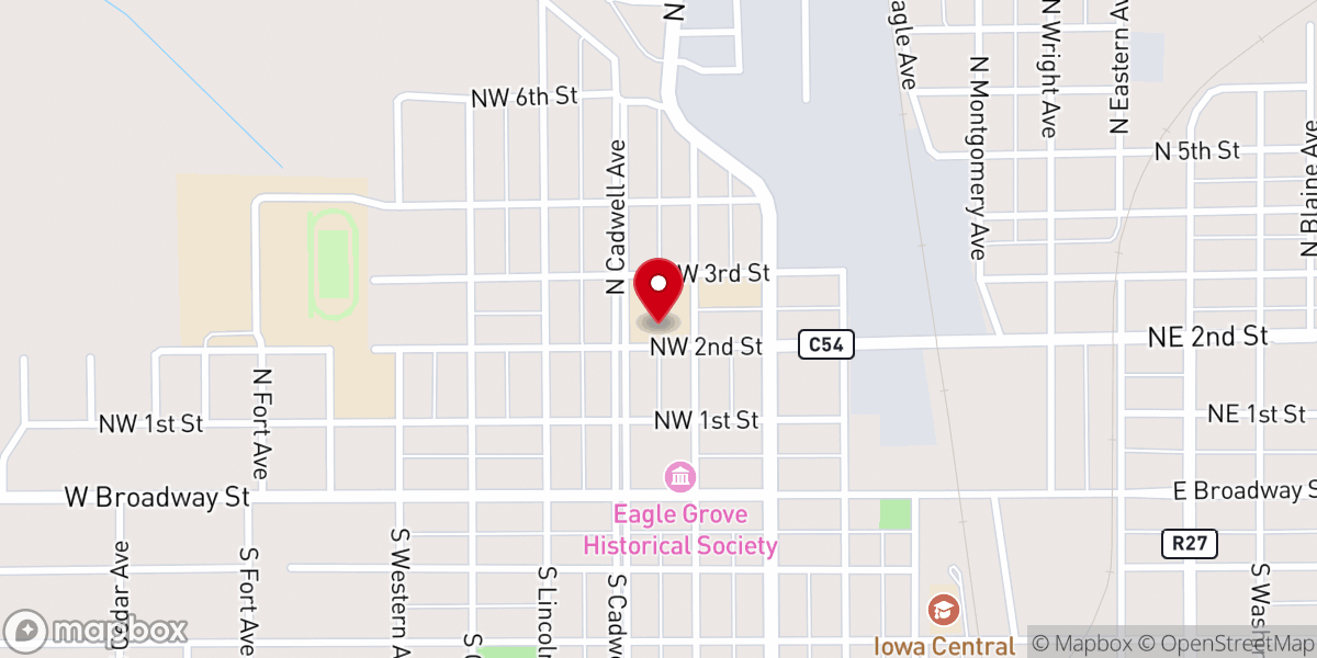 Map showing location of Eagle Grove Community School District Foundation