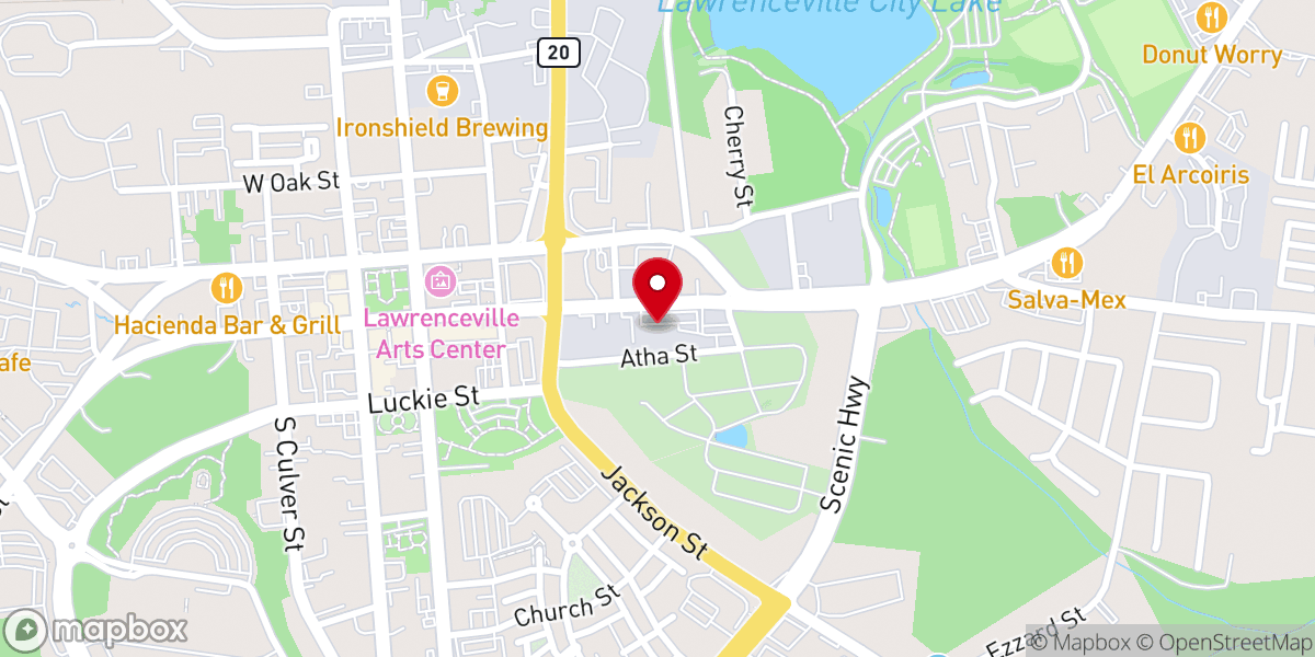 Map showing location of New Jerusalem Baptist Church