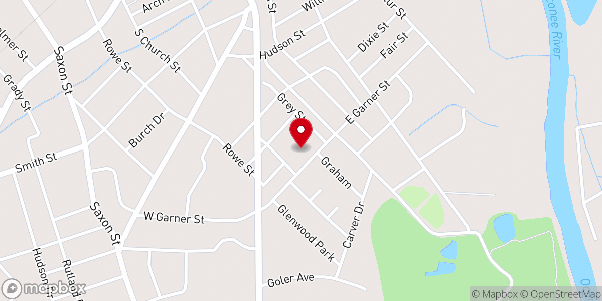 Map showing location of Christ Deliverance Temple