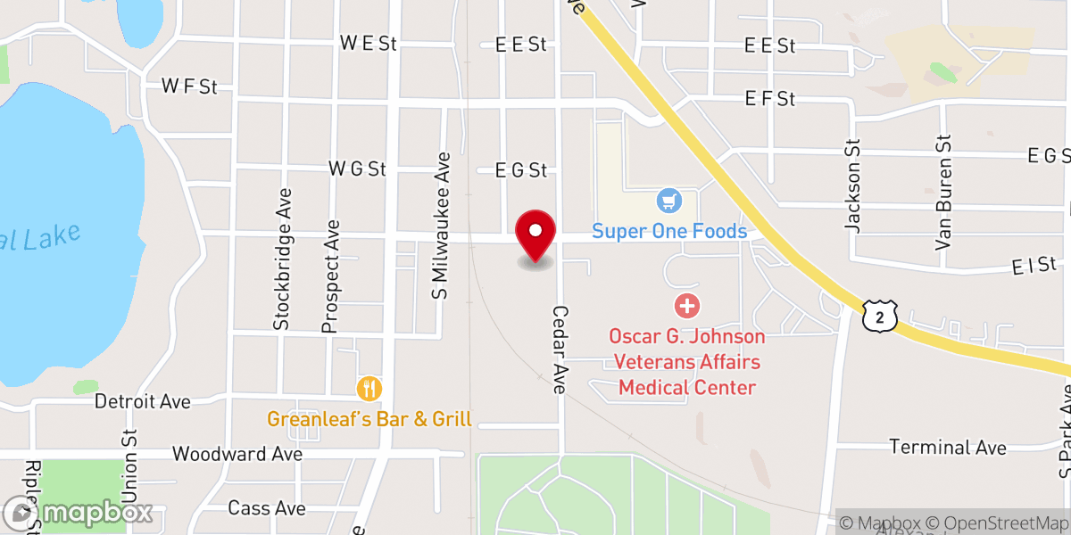Map showing location of First Covenant Church