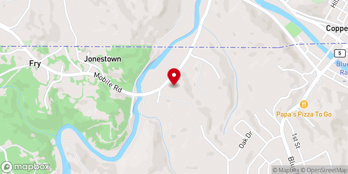 Map showing location of At The Cross Community Fellowship