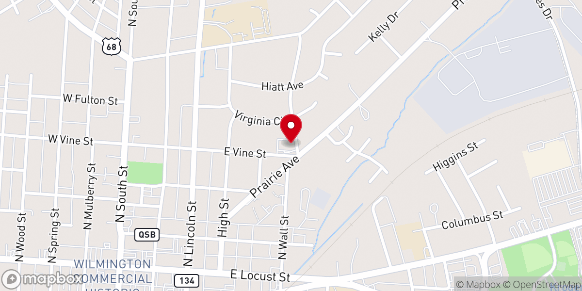 Map showing location of Faith Evangelical Lutheran Temple - Food Distribution Center