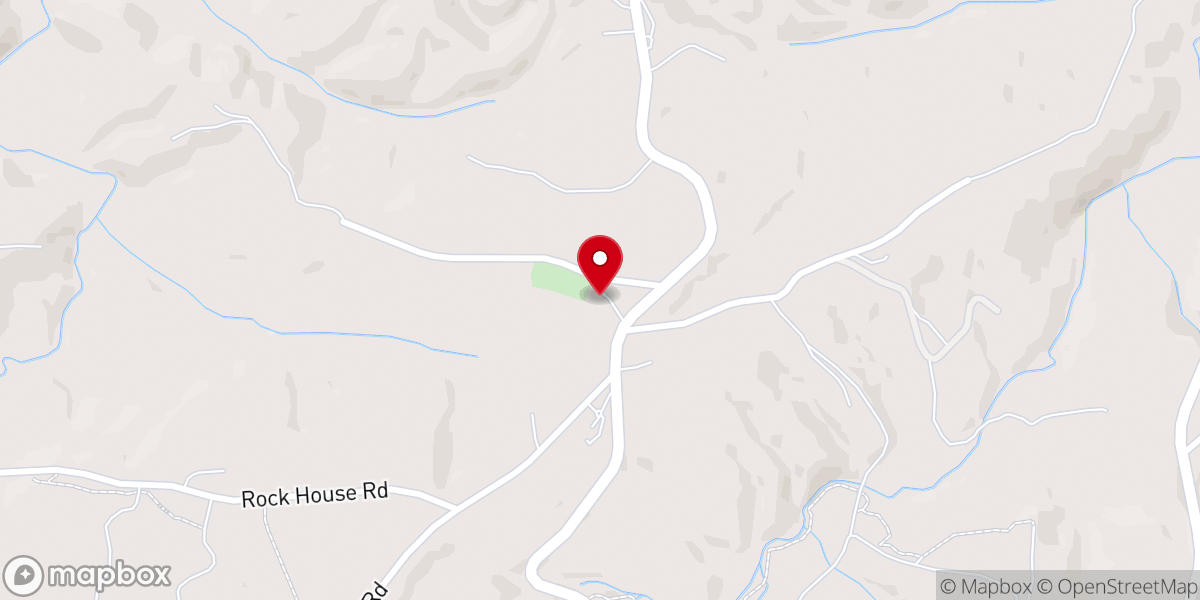 Map showing location of Old Orchard Primitive Baptist Church