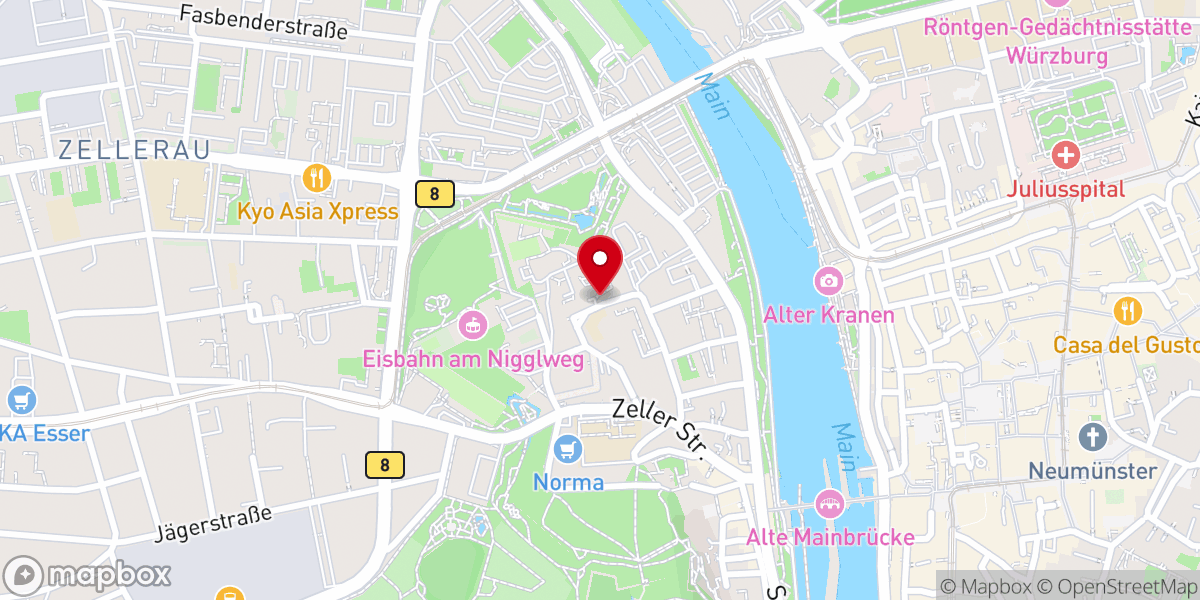 Map showing location of Don-Bosco-Kirche