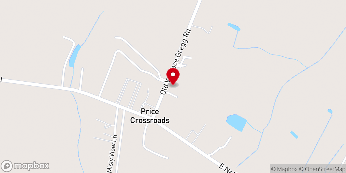 Map showing location of Rehoboth Church