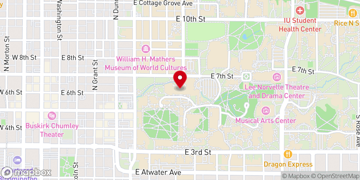 Map showing location of Indiana Memorial Union