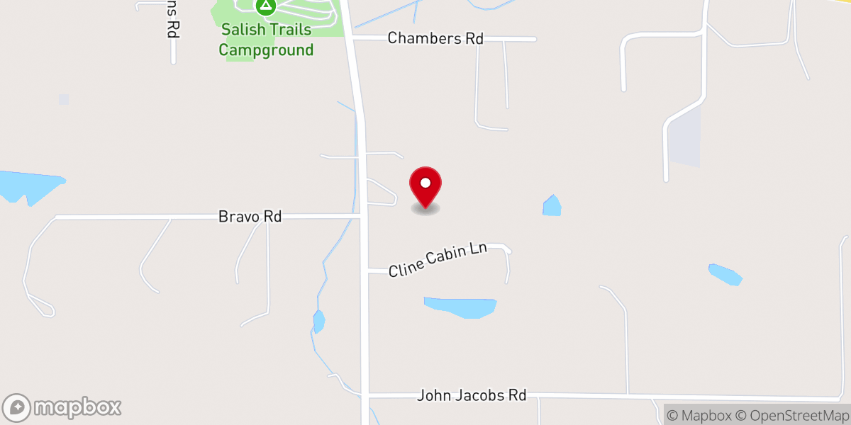 Map showing location of Fairview Bible Church