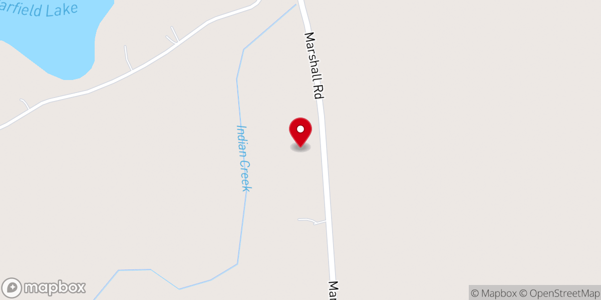 Map showing location of Old Indian Creek Farm