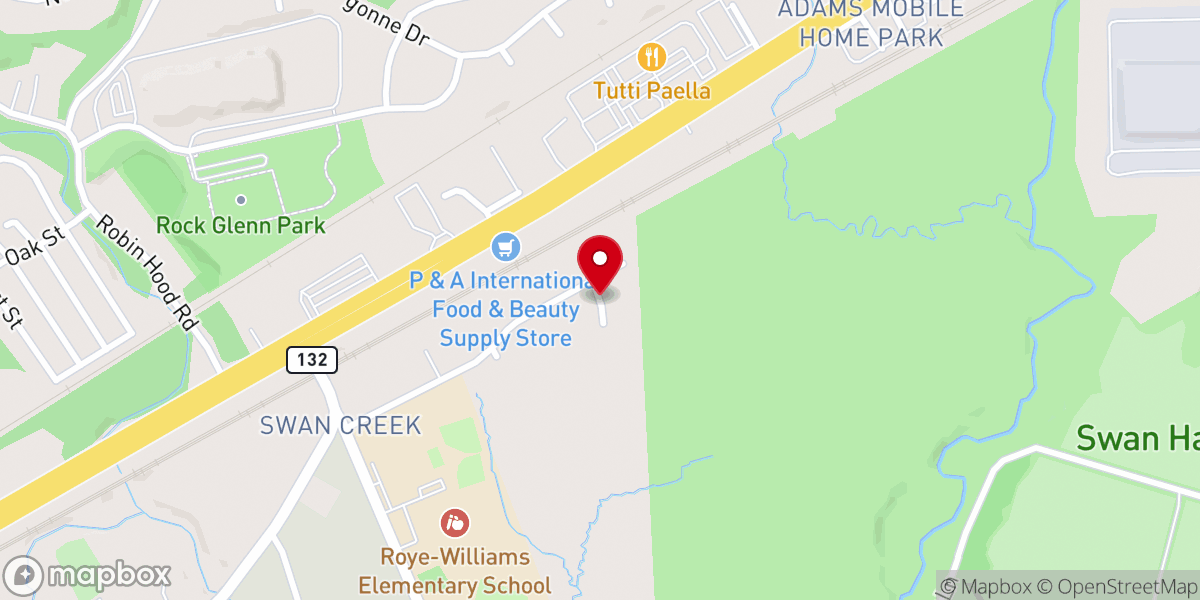 Map showing location of Memorial services