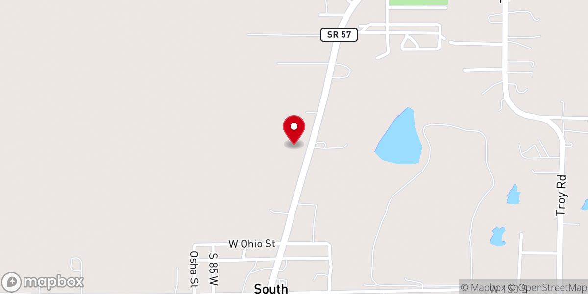 Map showing location of Bethany Christian Church