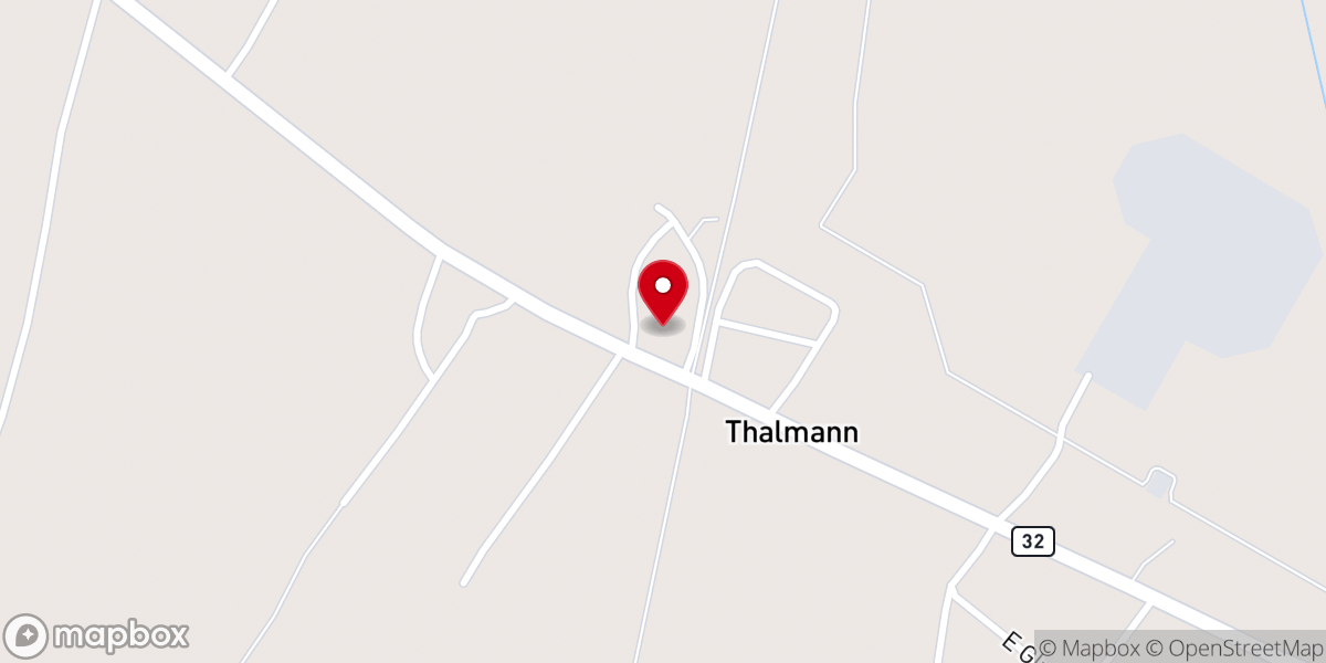 Map showing location of Glynn Missionary Church