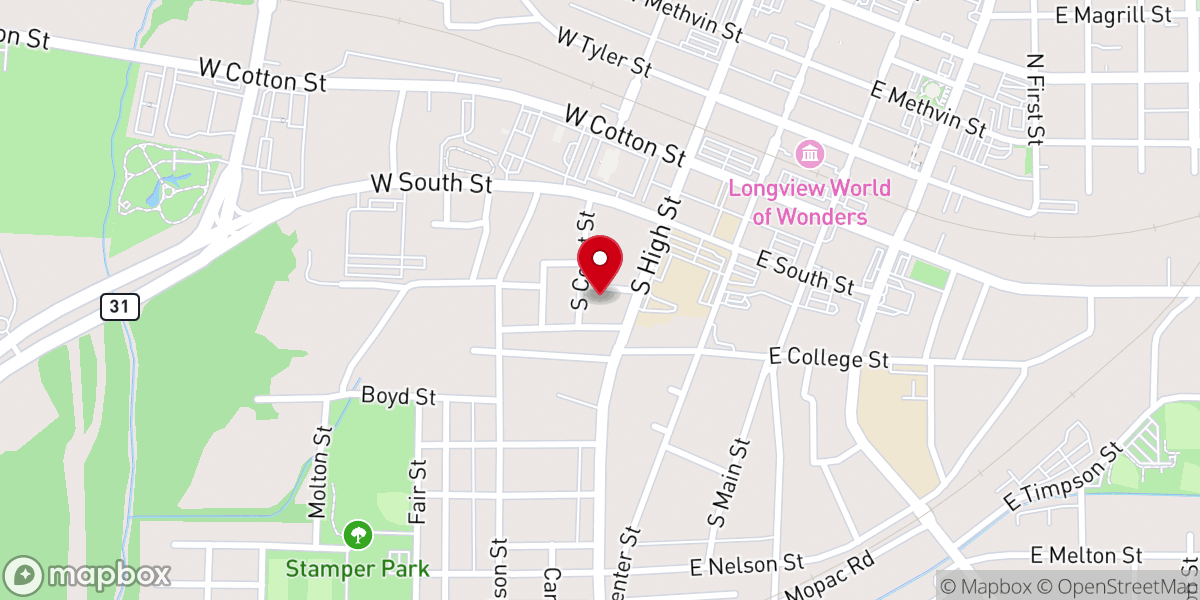 Map showing location of Restoration Deliverance Center