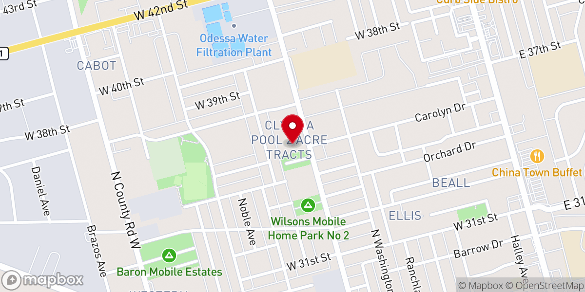 Map showing location of Church of Christ Terrace