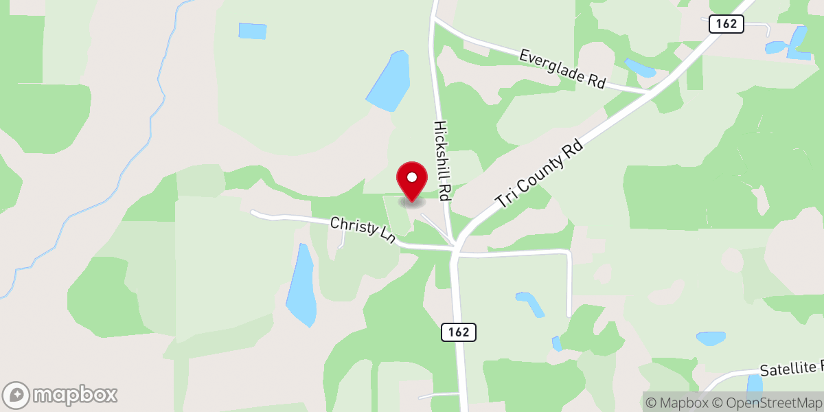 Map showing location of Salem Methodist Church