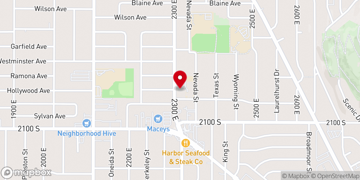 Map showing location of St Ambrose Religion Center
