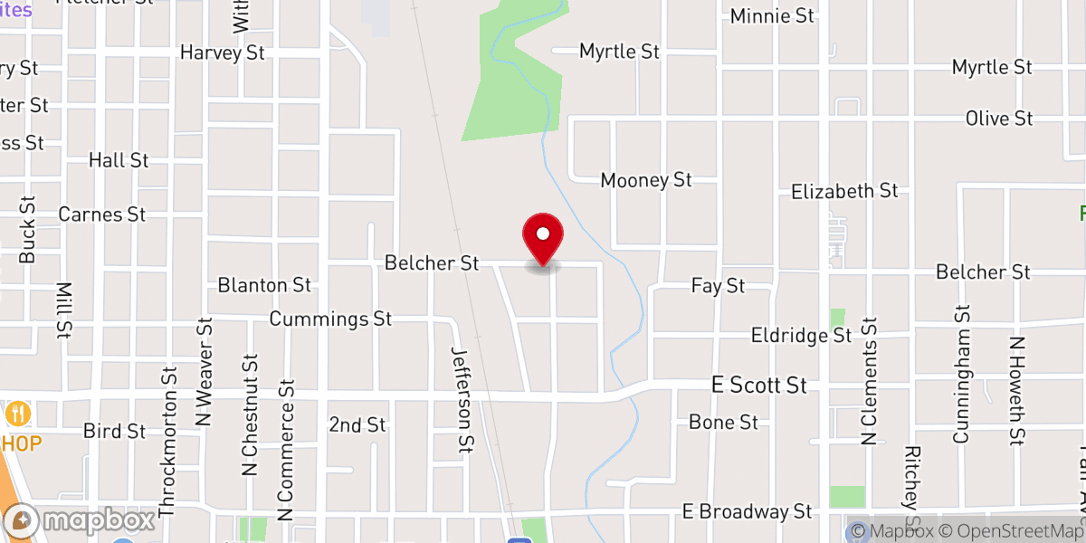Map showing location of iBelieve Community Fellowship