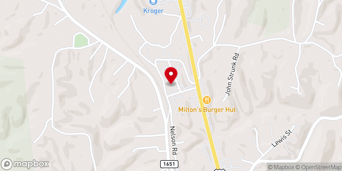Map showing location of Grace Point Worship Center