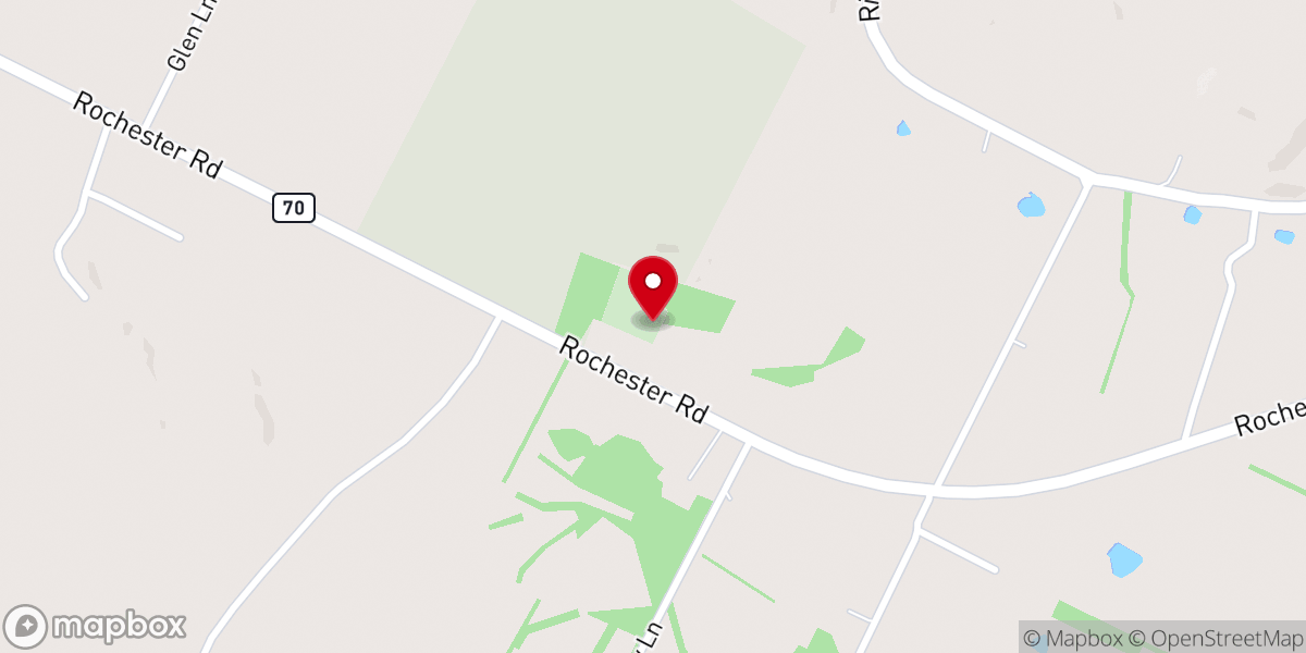 Map showing location of Forest Grove Church