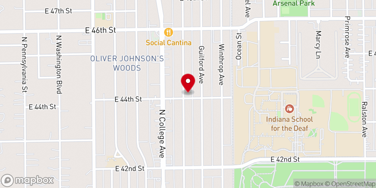 Map showing location of Womack Memorial CME Church