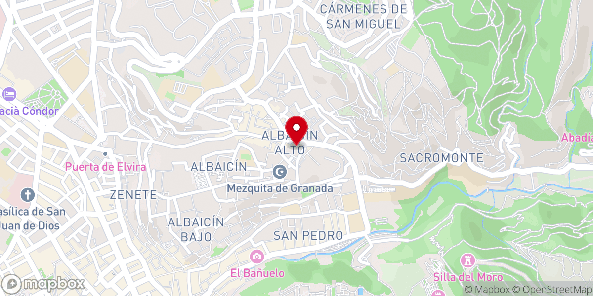 Map showing location of Iglesia Parroquial de Nuestro Salvador