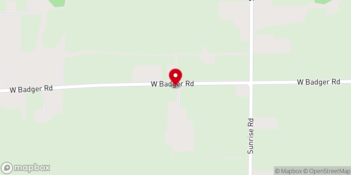 Map showing location of Sunrise Church