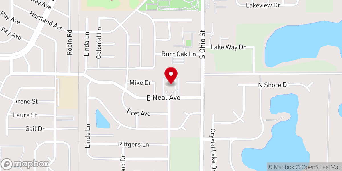 Map showing location of Trinity United Methodist Church