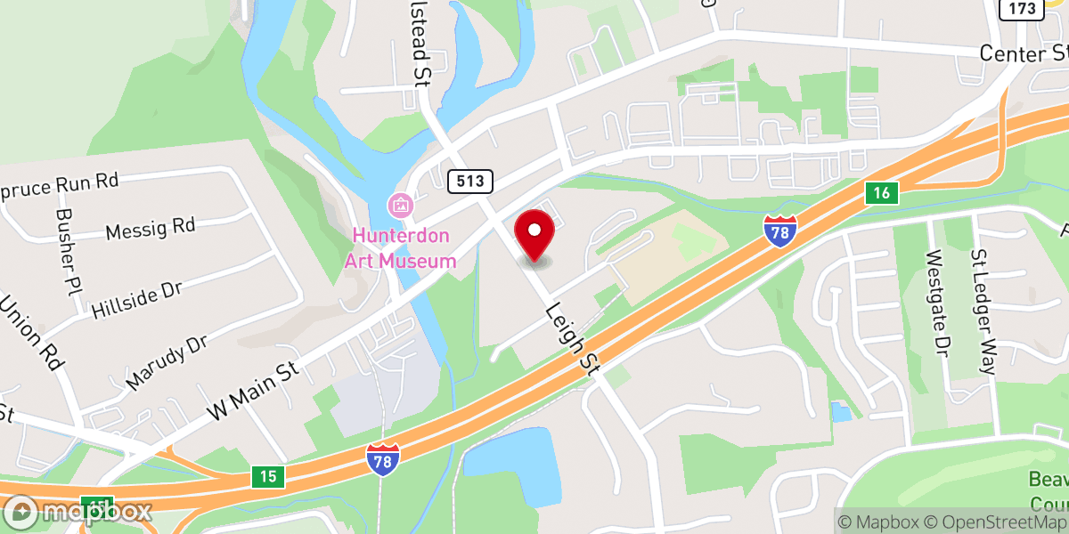 Map showing location of Evangelical Church of New Jersey Inc