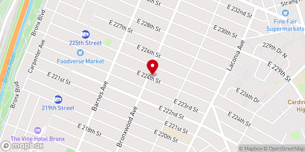 Map showing location of Word Chapel Ministries