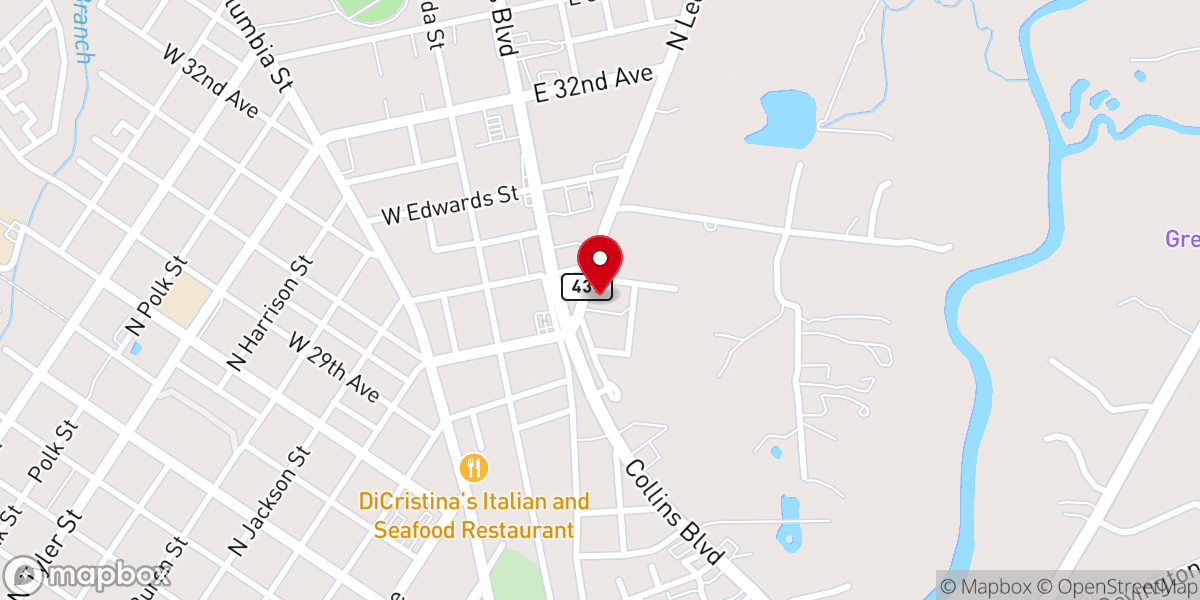 Map showing location of Northlake First Assembly-God