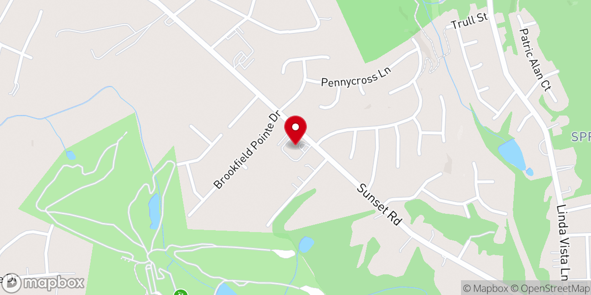 Map showing location of Northlake Assembly of God