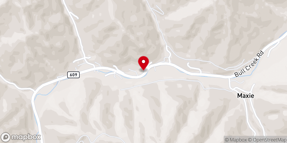 Map showing location of Harman Independent Freewill Baptist Church