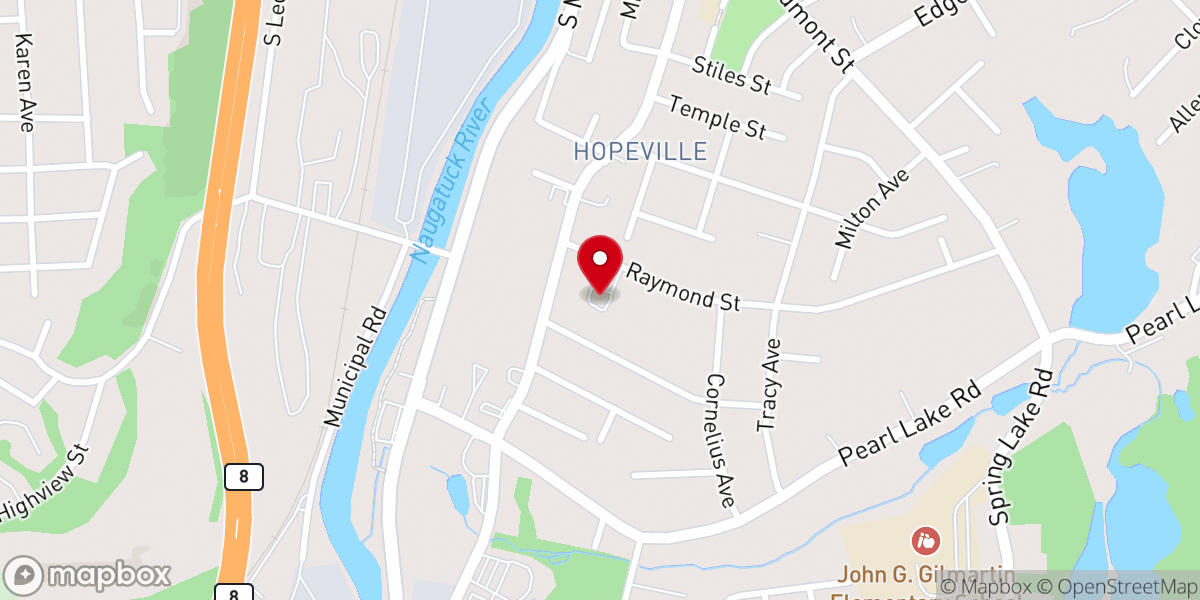 Map showing location of Albanian American Moslem Community Inc