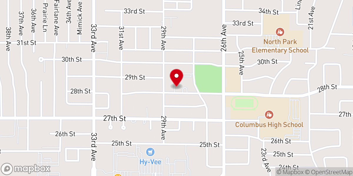 Map showing location of First Steps Daycare