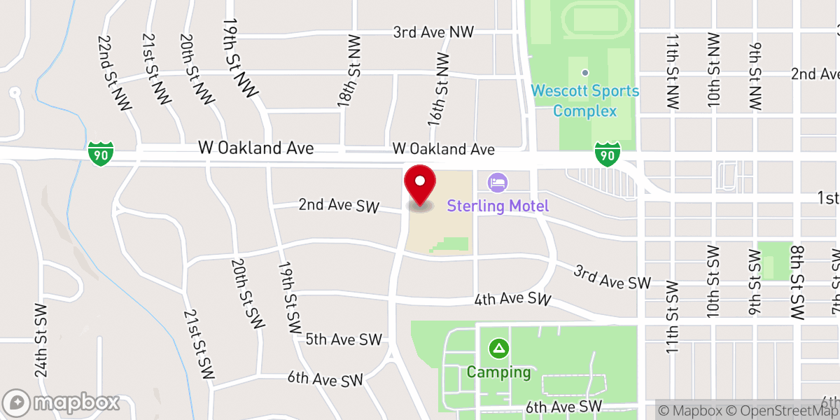 Map showing location of Evangelical Community Church