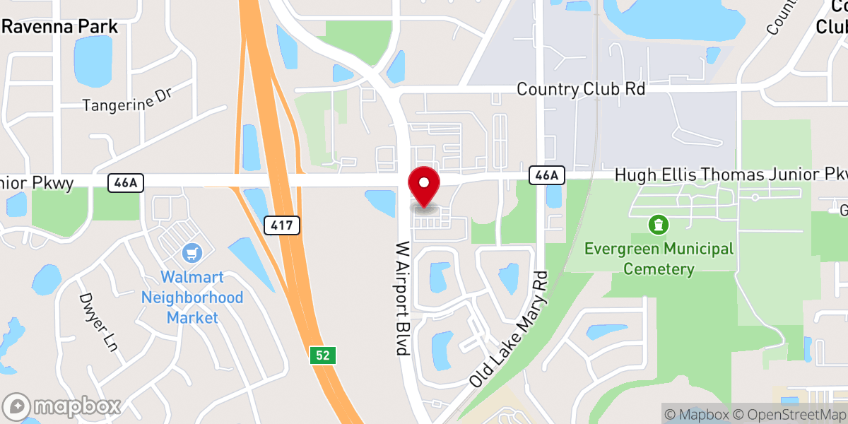 Map showing location of Iglesia Cristiana Robles de Justicia Sanford