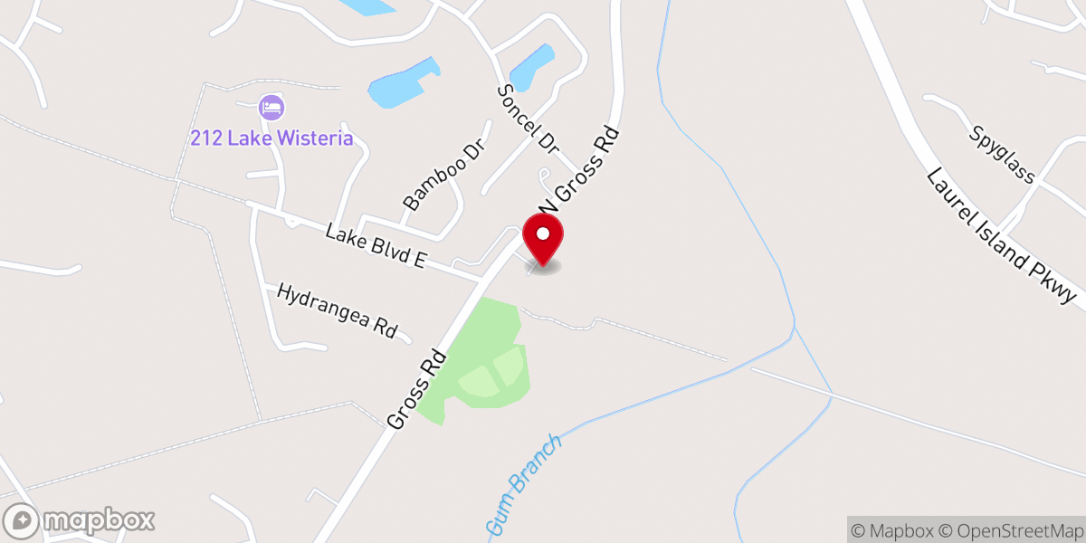 Map showing location of Camden Free Will Baptist Church