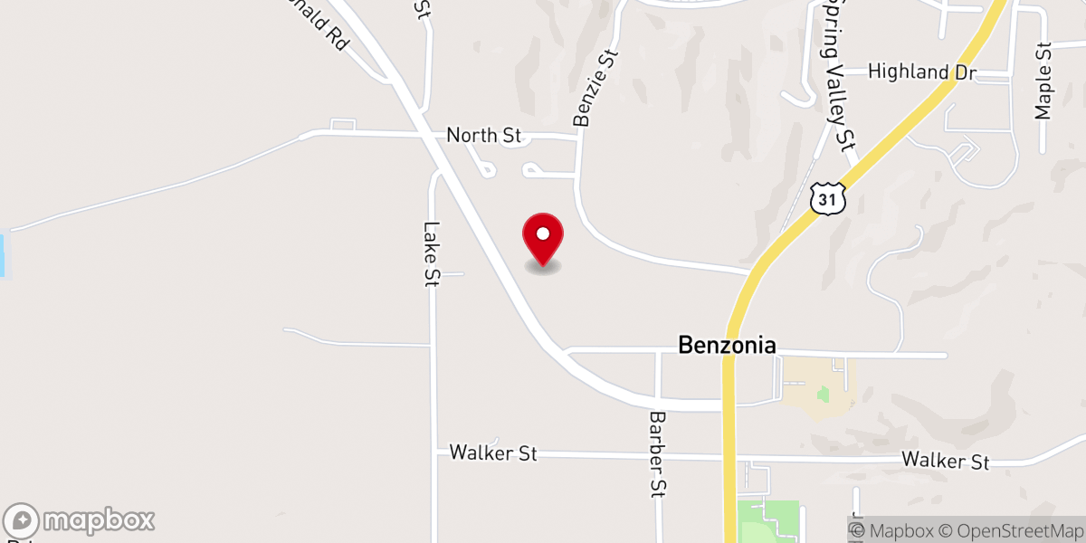 Map showing location of Our Savior Lutheran Church