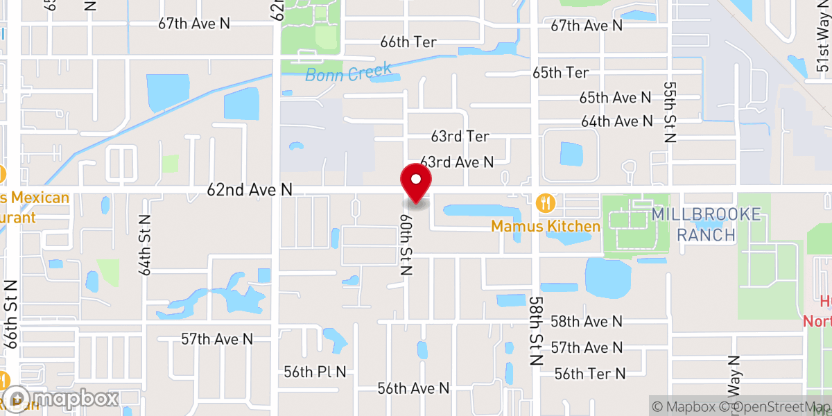 Map showing location of Church of Christ Skyview