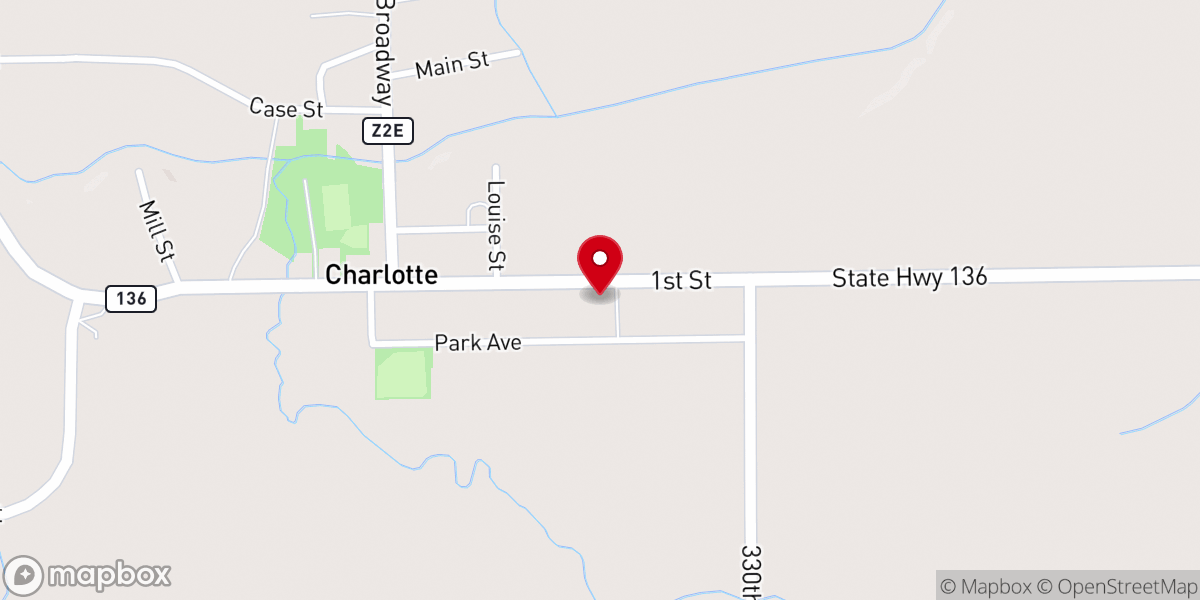 Map showing location of Immanuel Lutheran Church