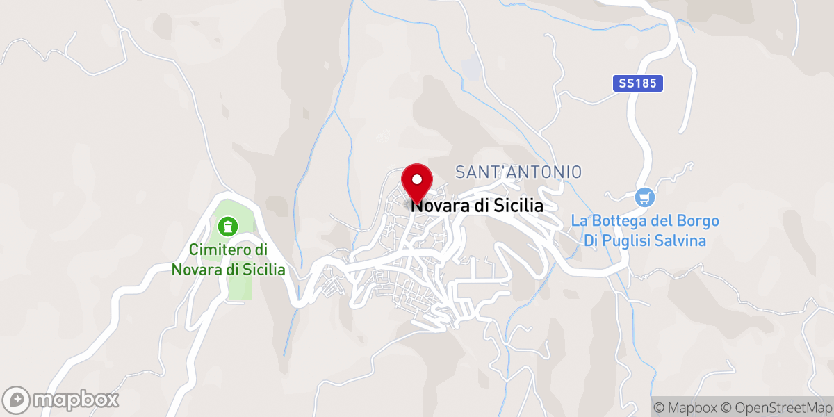 Map showing location of Duomo di Novara di Sicilia - Parrocchia Maria SS Assunta