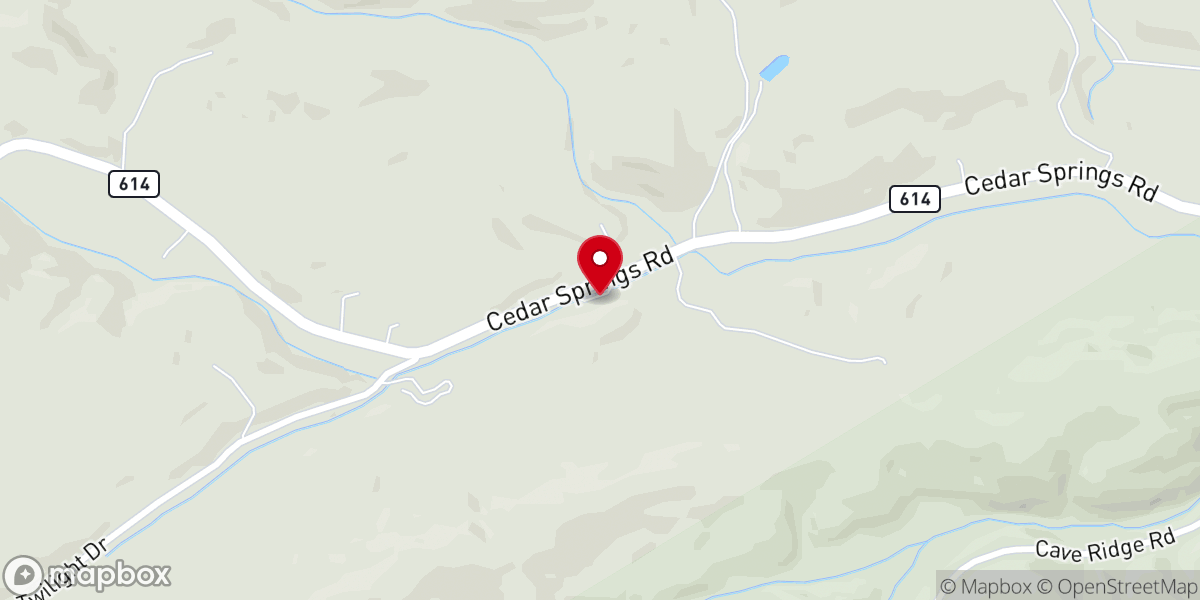 Map showing location of Summit Baptist Church